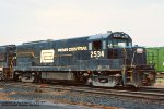 Penn Central, PC 2534 U25B ex-Erie Croxton engine terminal, Secaucus, New Jersey. June 10, 1977. 
